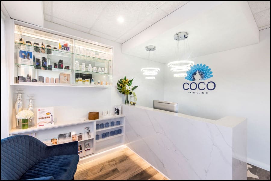 Reception Desk - Coco Skin Clinic Fitout