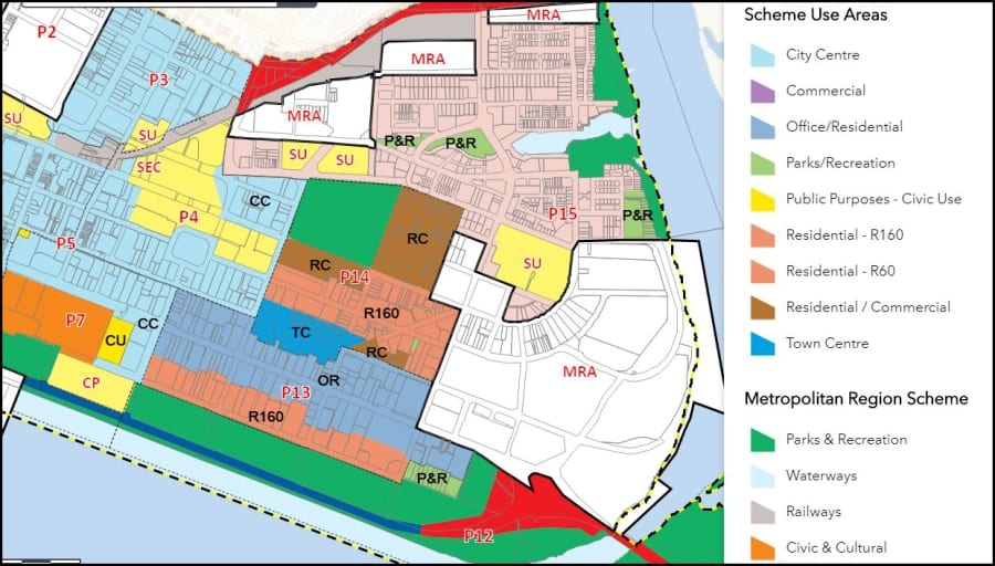 Perth Zoning Map
