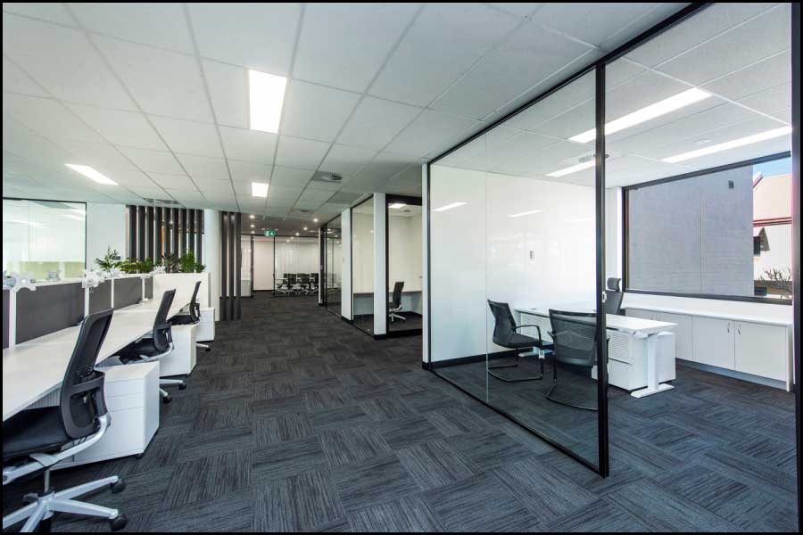 Offices and Open Plan Area