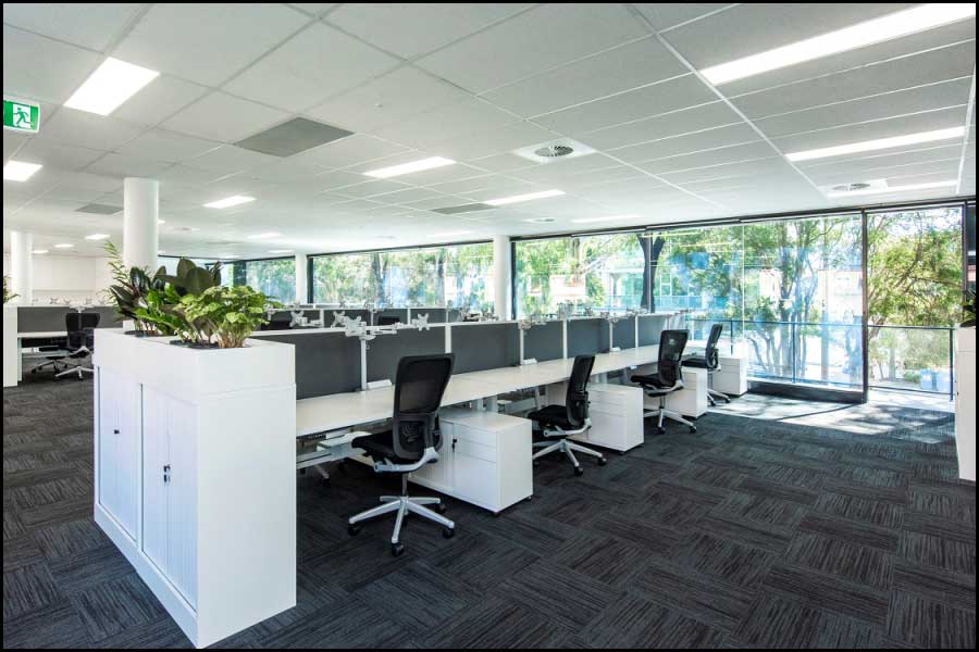 Perth Office Fitout - Open Plan Natural Light