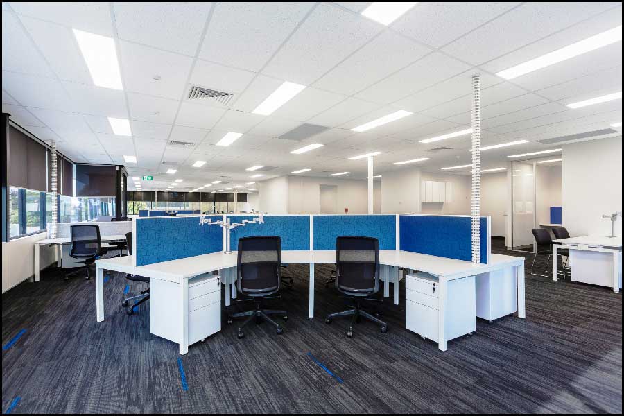 Open Plan Area - Large Workstations