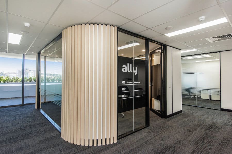 Ally Wealth Office Fitout Panelling