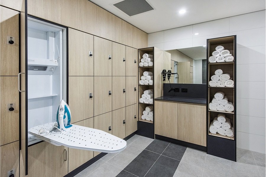 Ironing, Lockers and Towels