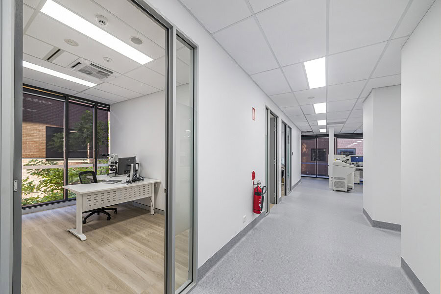 Clinipath Pathology Medical Fitout - Office and Corridor