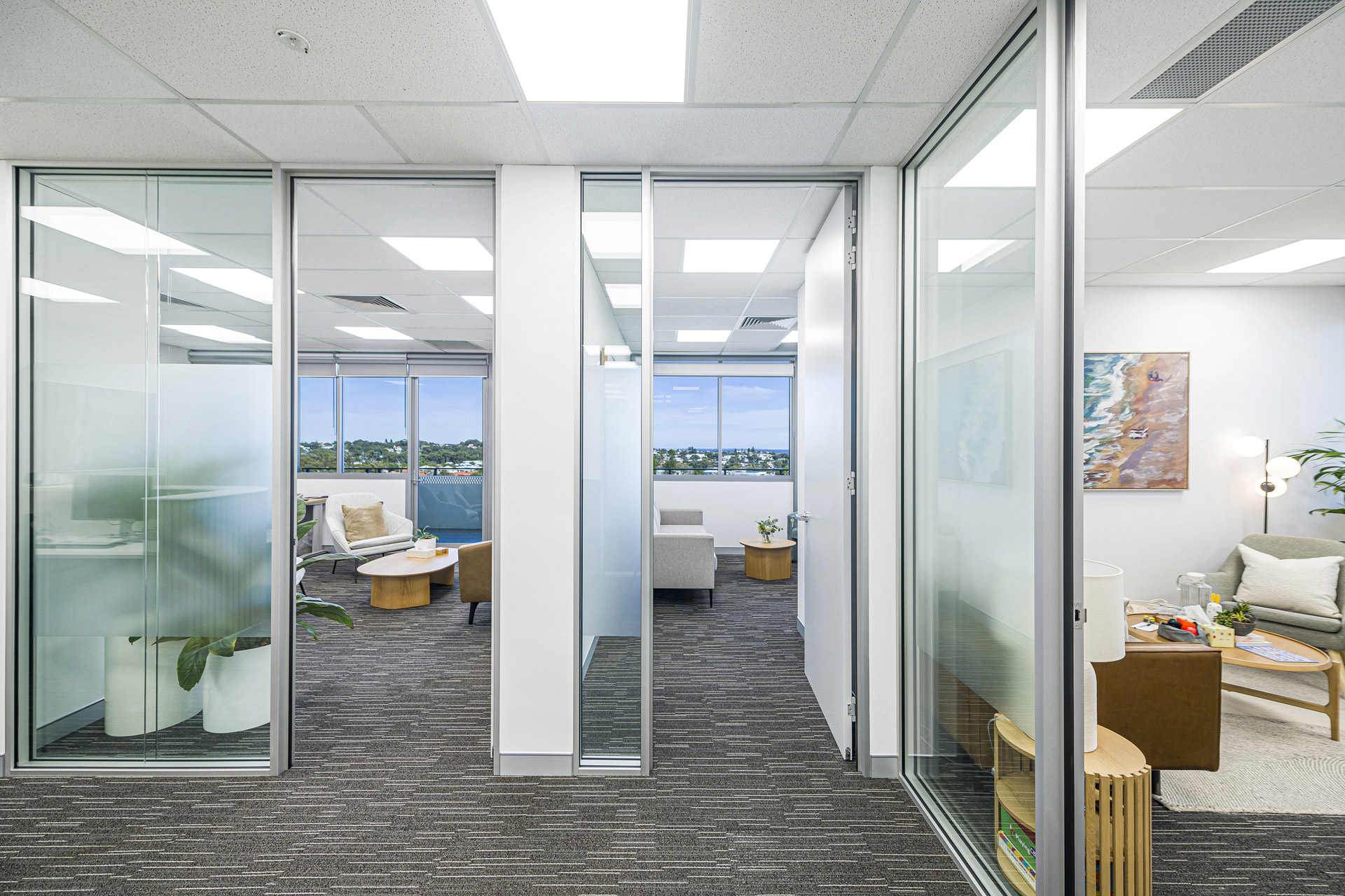 Consulting Rooms with partitions DC Psychiatry Glazed Partitions